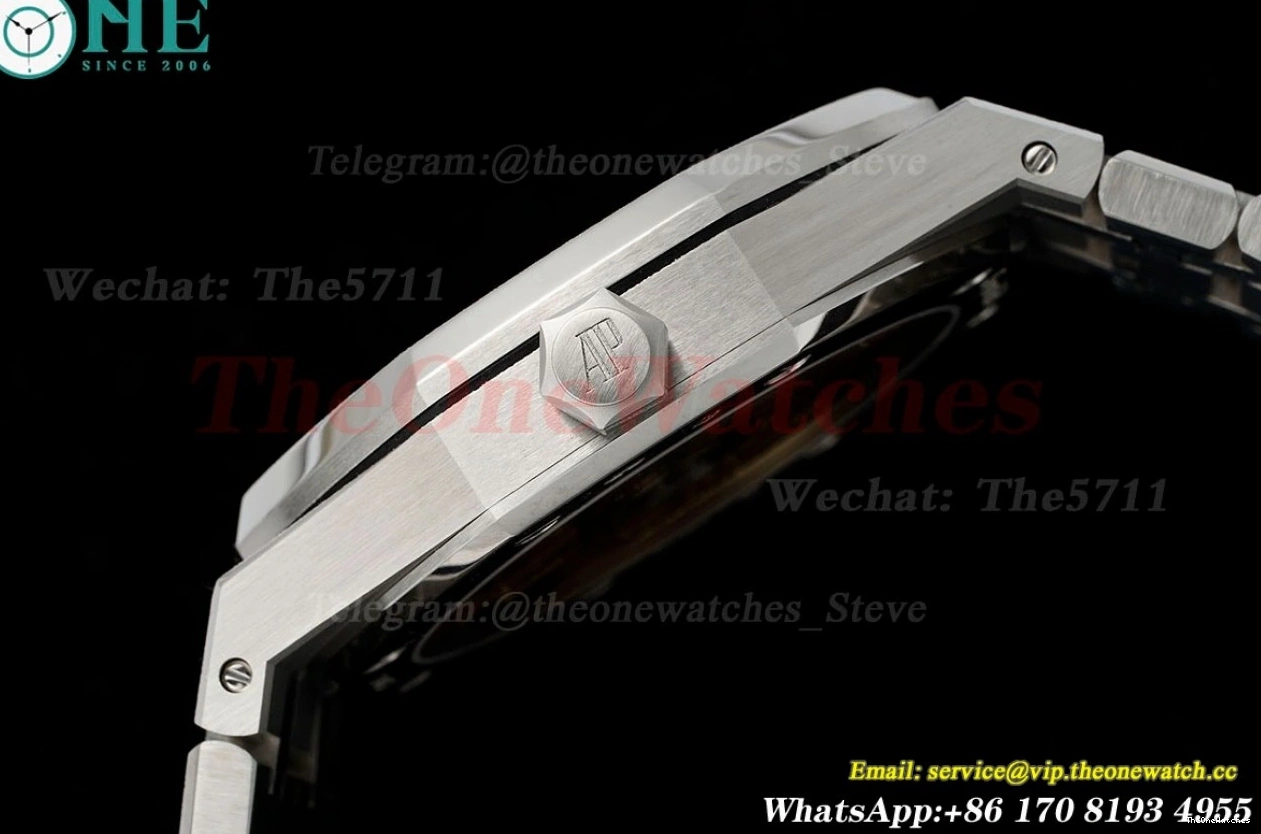 APSF Frosted Oak 15510 41mm White Dial Clone A4302 SS SS Royal Super 0413